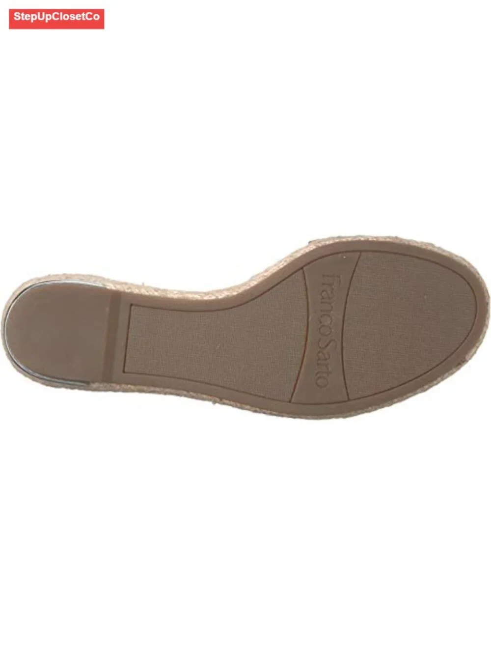 Leather Espadrille Wedge Sandal with Ankle Strap